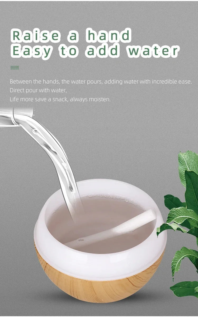 Diffuseur d'Arômes – Bois & LED