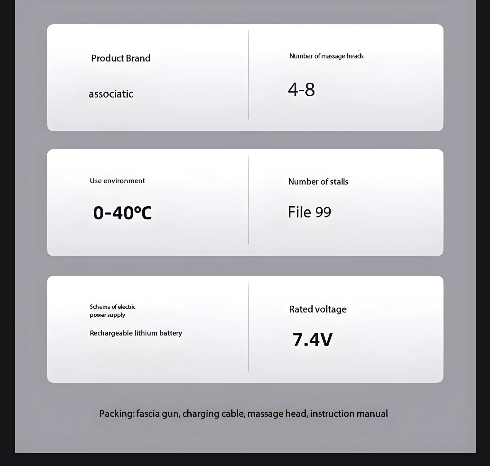 Pistolet de Massage Professionel Lenovo