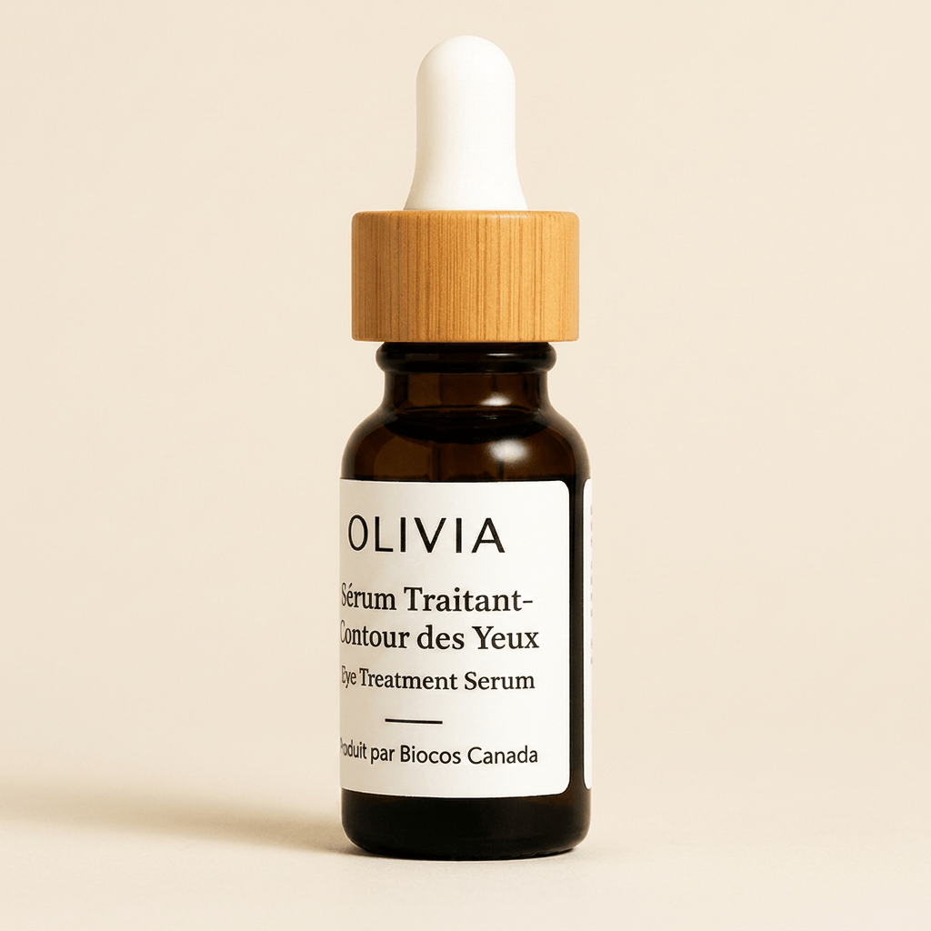 Treatment serum to remove under-eye bags