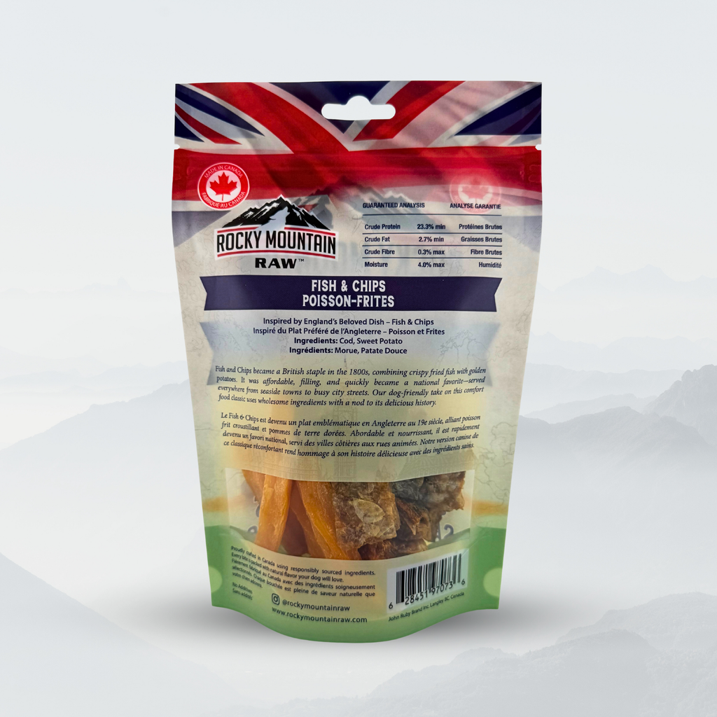 Friandises Fish et Chips pour chiens
