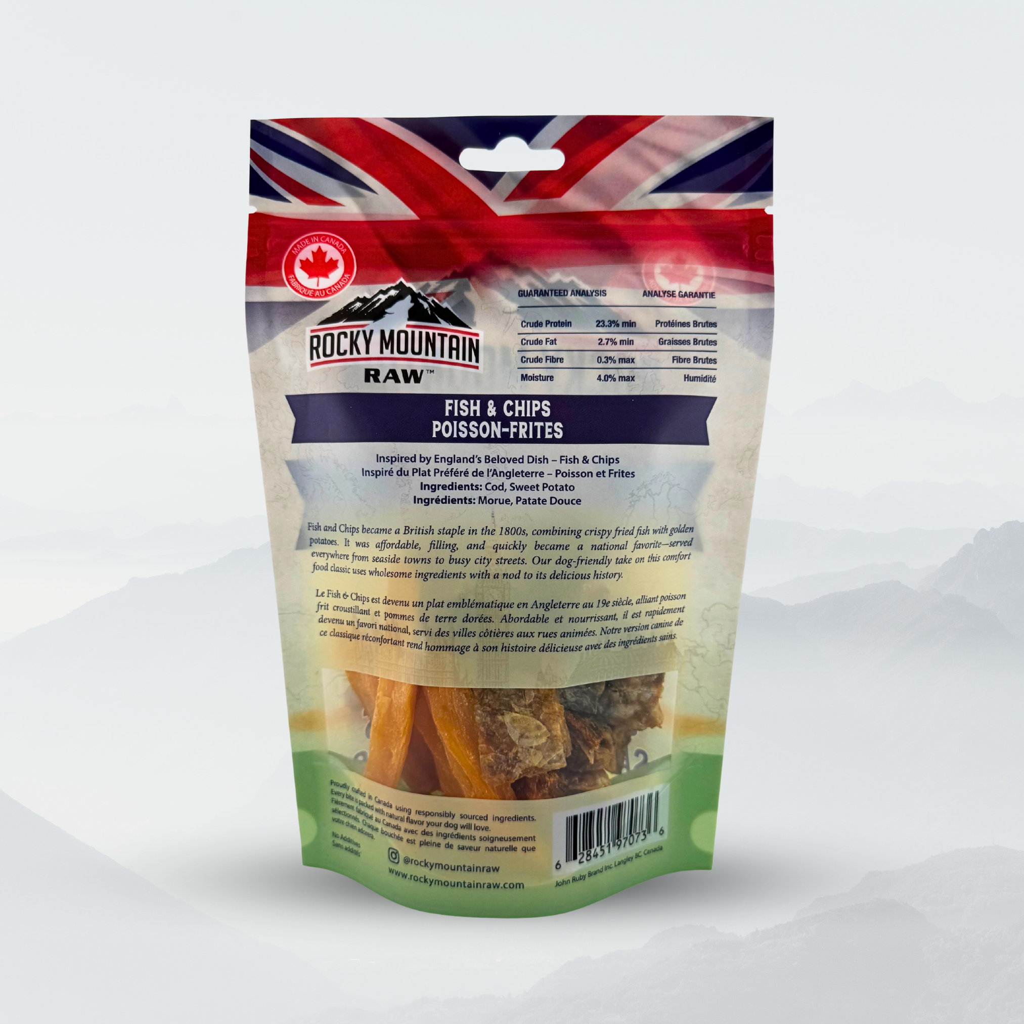 Friandises Fish et Chips pour chiens