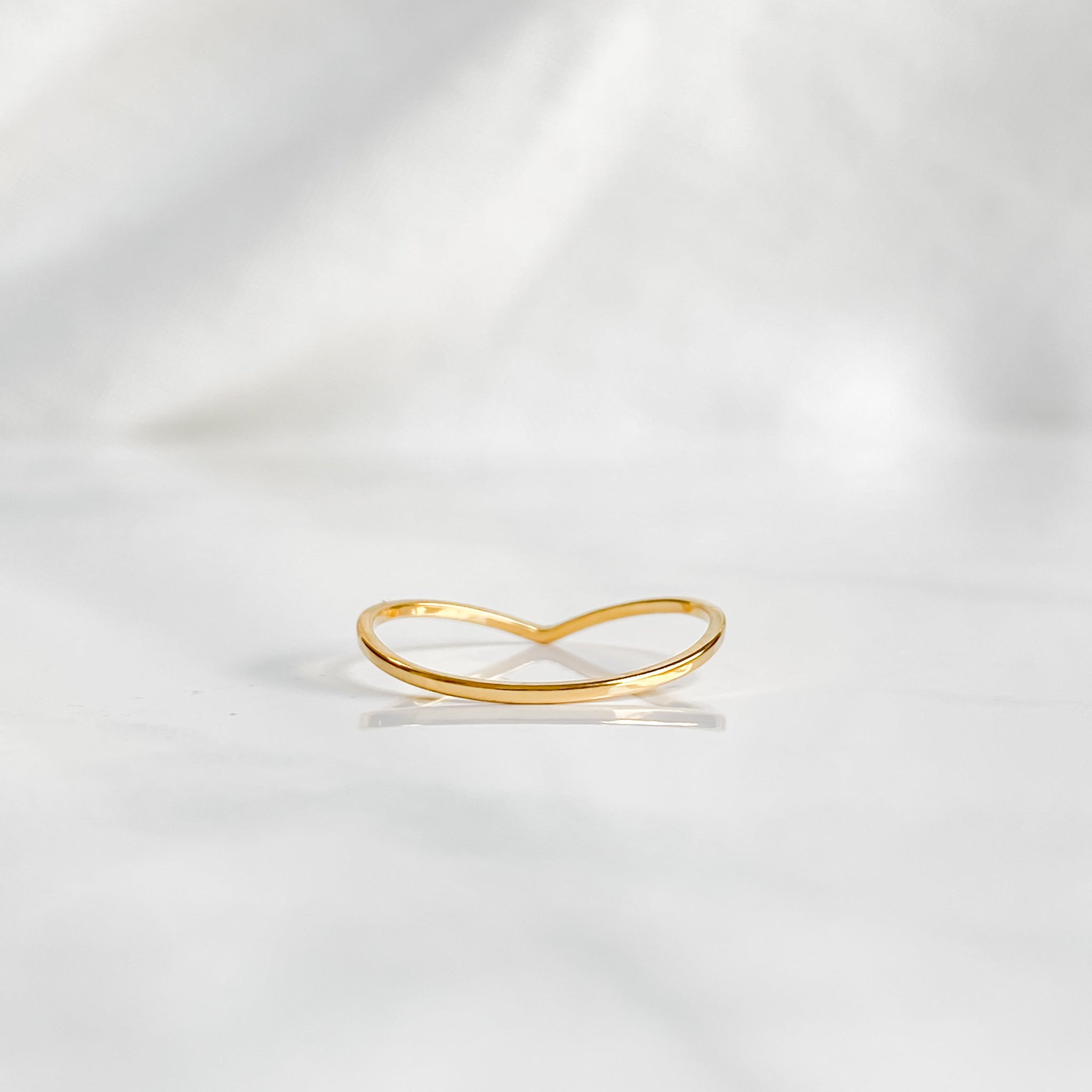 Bague minimaliste dorée
