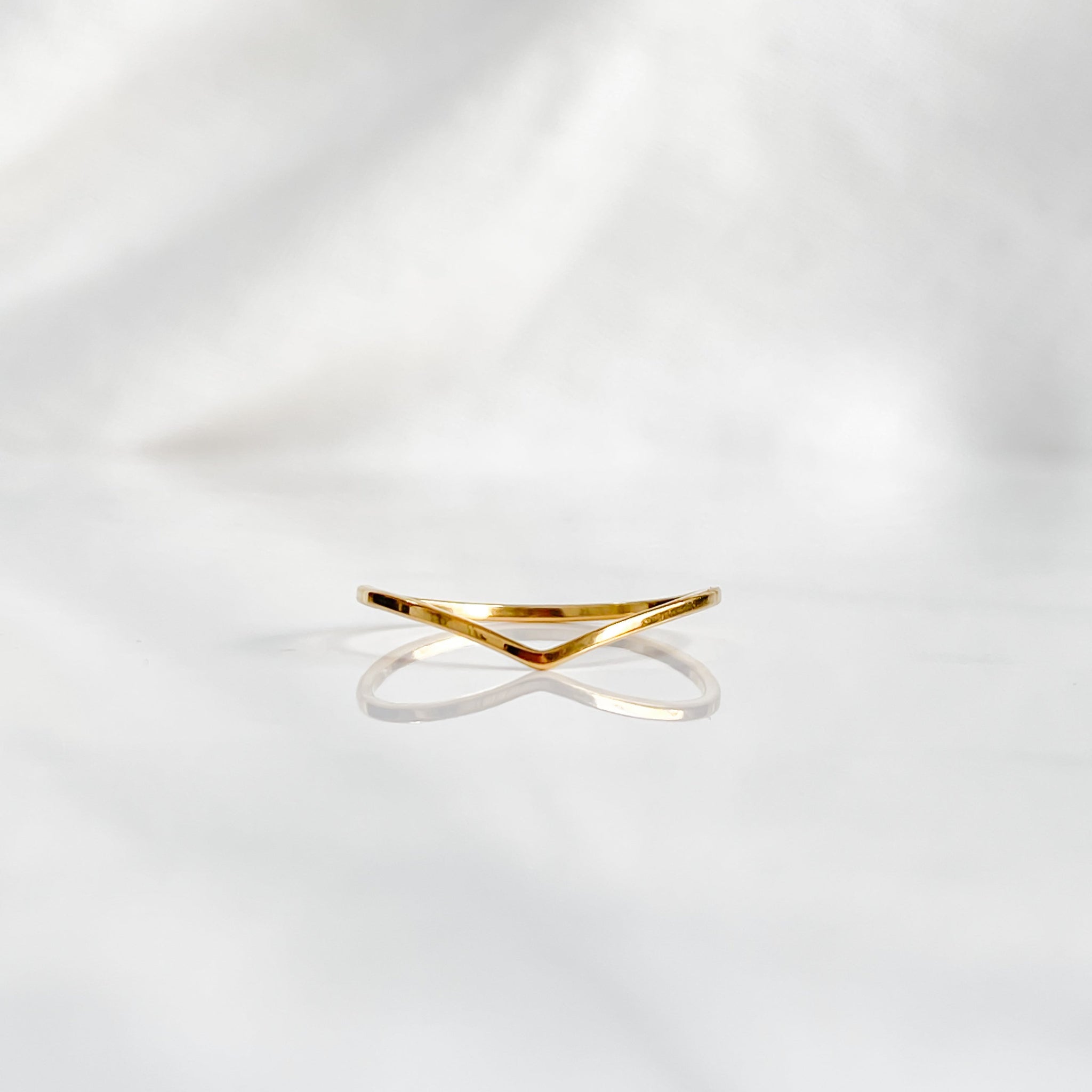 Bague minimaliste dorée