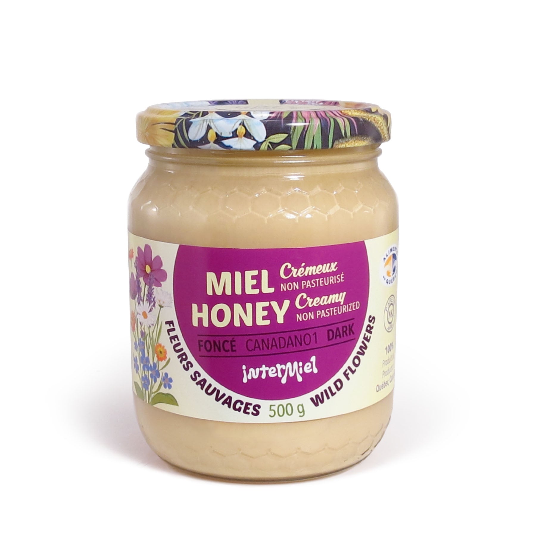 Miel naturel de fleurs sauvages crémeux