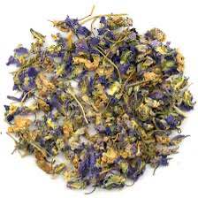 Fleurs de violettes séchée