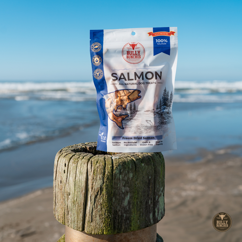 Dried salmon treats
