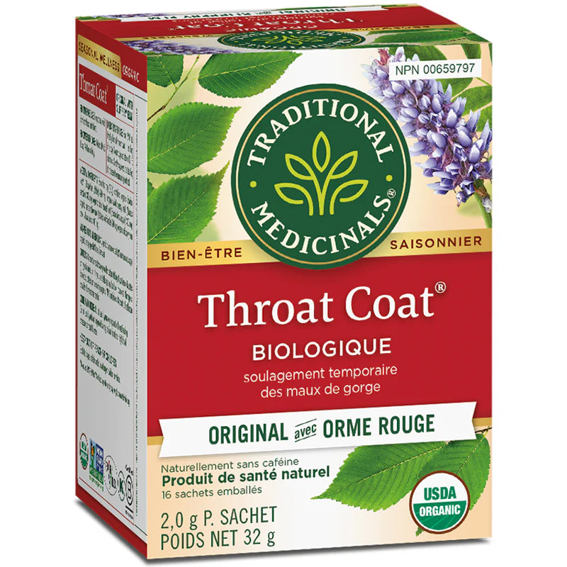 Tisane orme rouge bio - Throat Coat – Biocos Canada